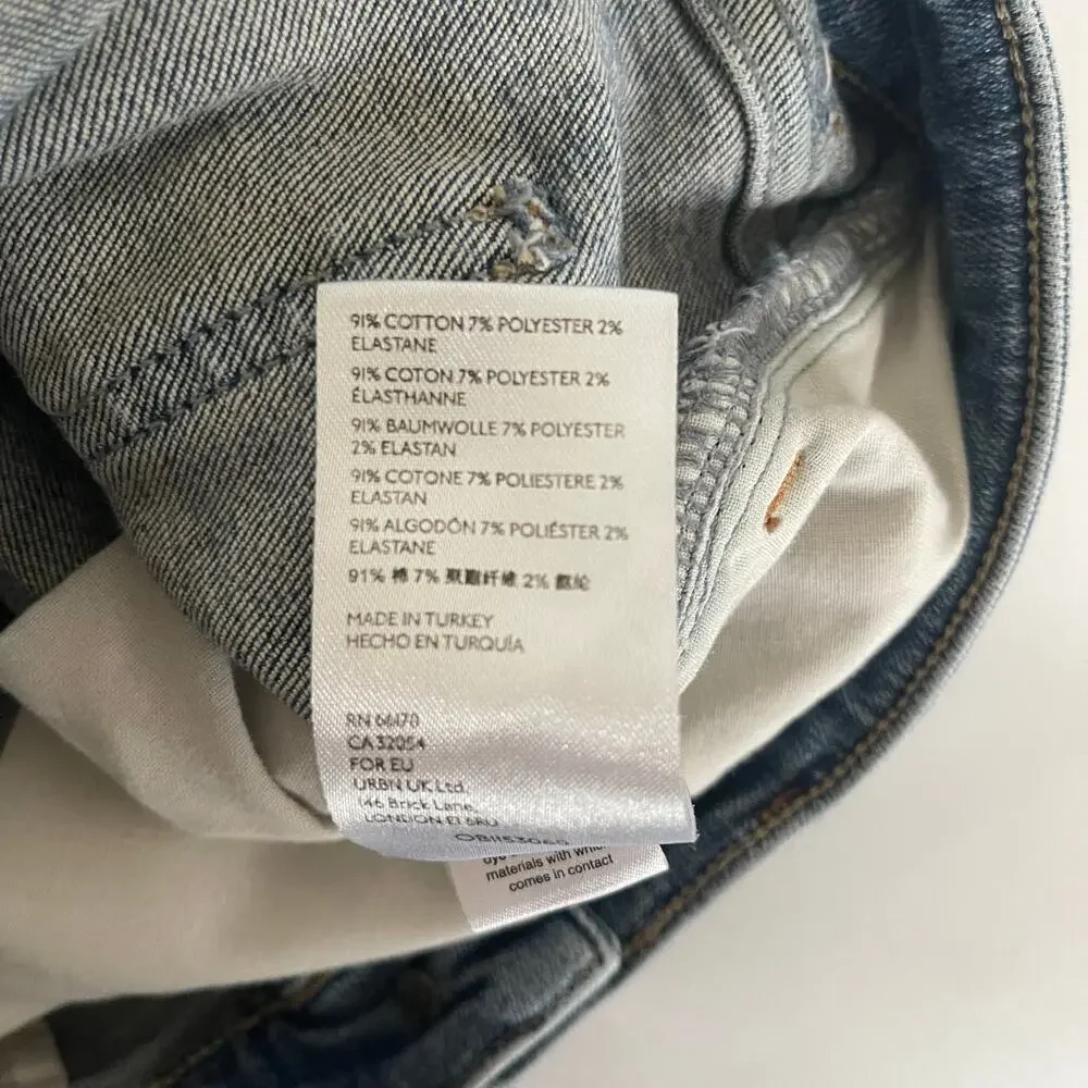 We the Free Sabrina Ripped High Waist Crop Super Skinny Jeans - Size 30 - Picture 7 of 7